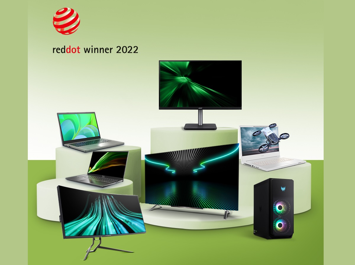 Ноутбук Acer Aspire Vero Green и другие инновации получили награду Red Dot Awards