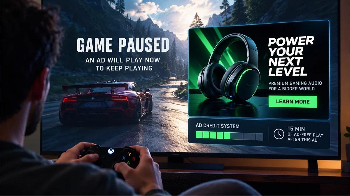 Microsoft хочет приостанавливать ваши игры для показа рекламы