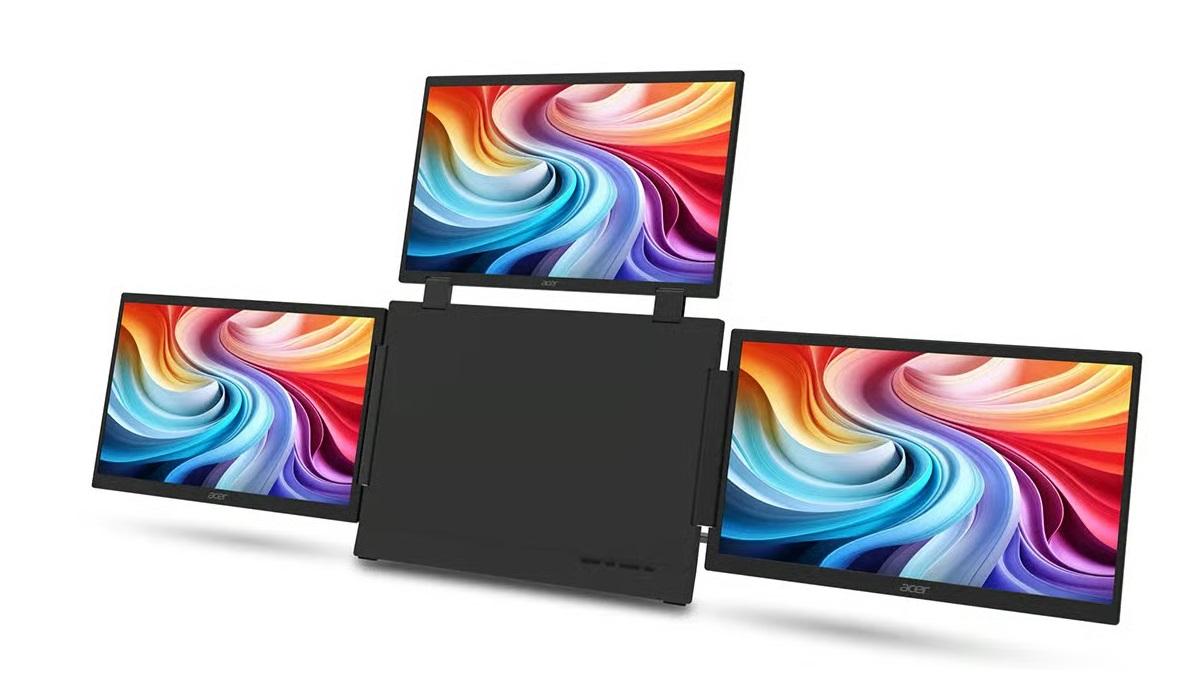 Acer PD163Q P3: портативный монитор с тремя экранами для повышения производительности